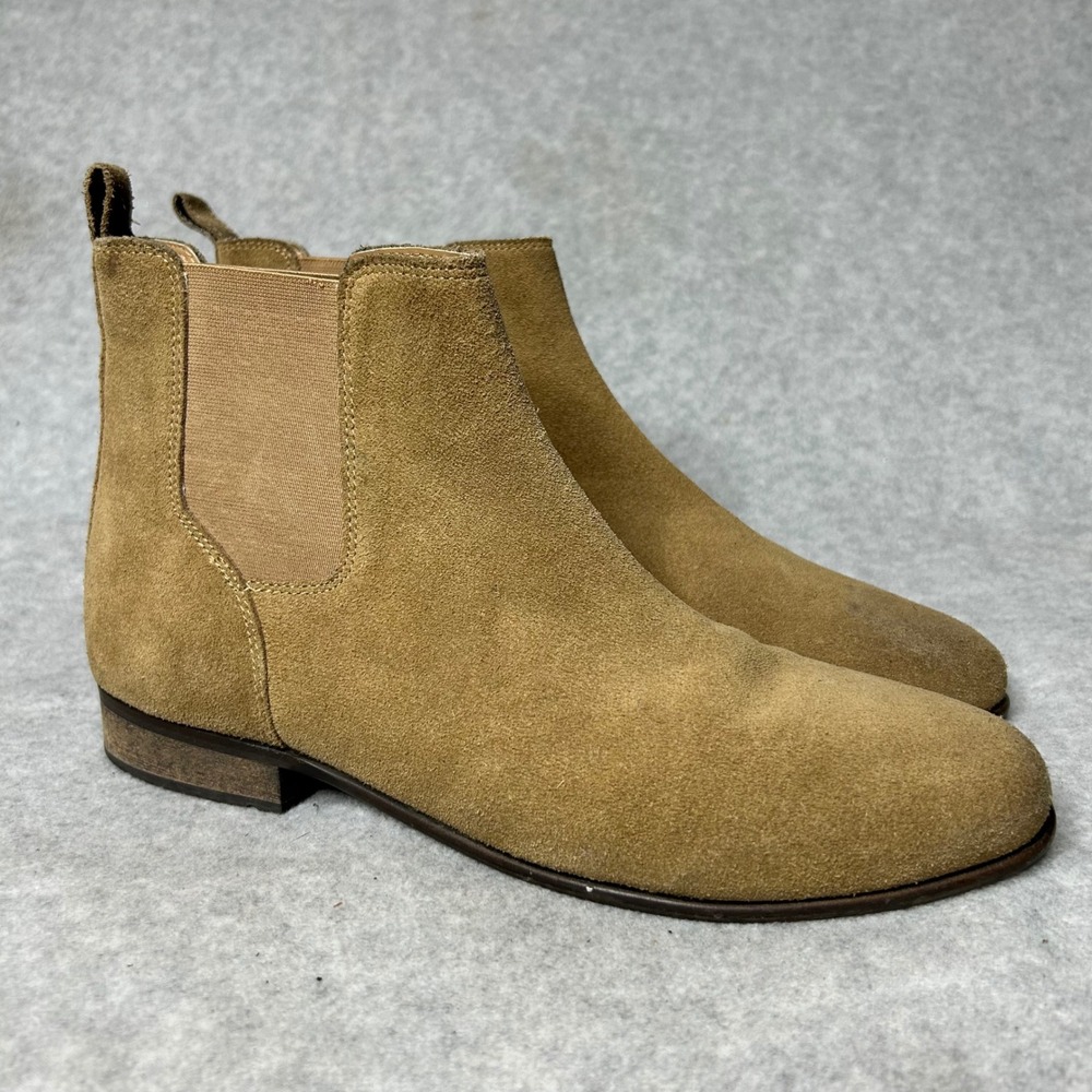 Urban Outfitters UO Tan Suede Leather Chelsea Boots Mens 11‎ Pull On Ankle
